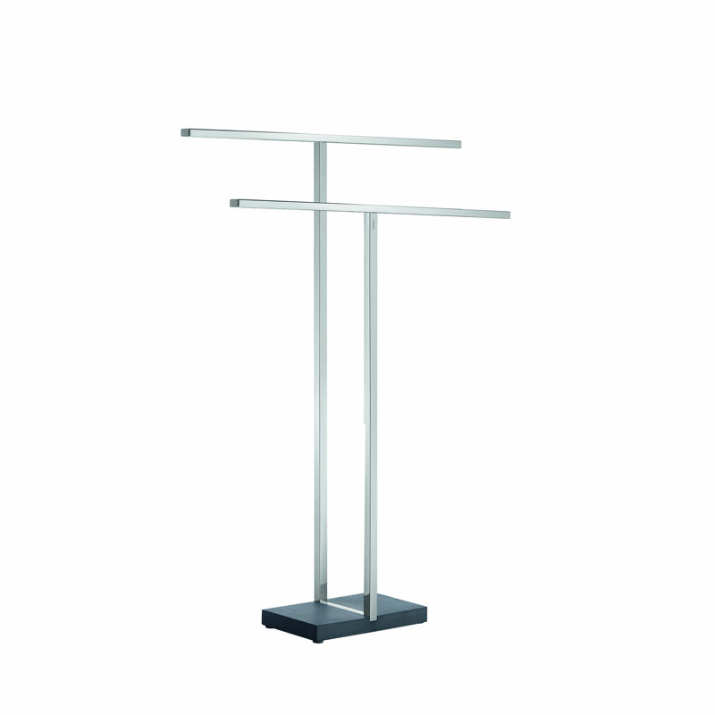 Menoto Free Standing Tower Stand, Polished Stainless Steel