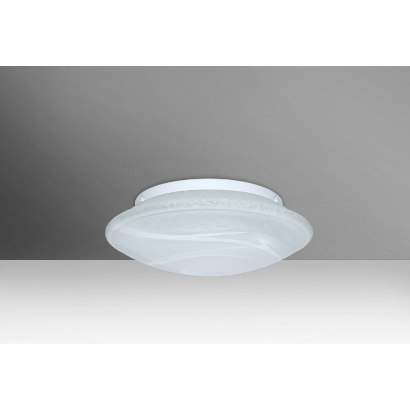 Sola Flush Mount, Marble, 3.75" H x 10" W x 10" D