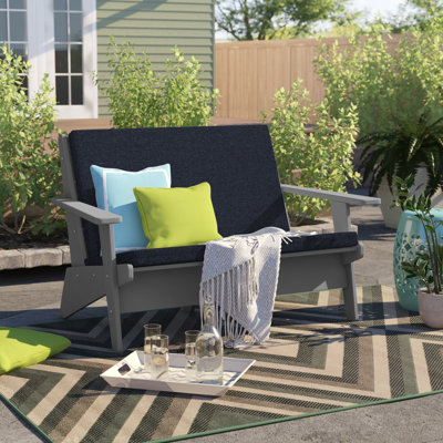 POLYWOOD x Sol 72 Modern Deep Seating Loveseat by Sol 72 Outdoor