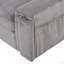 Canapé-lit modulaire rembourré avec sacs de rangement et 2 porte-gobelets sur les accoudoirs (modulaire)-1462486902
