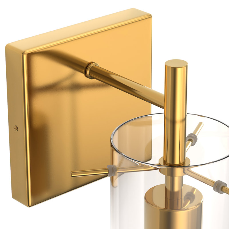 Brass Armed Wall Sconce Dimmable