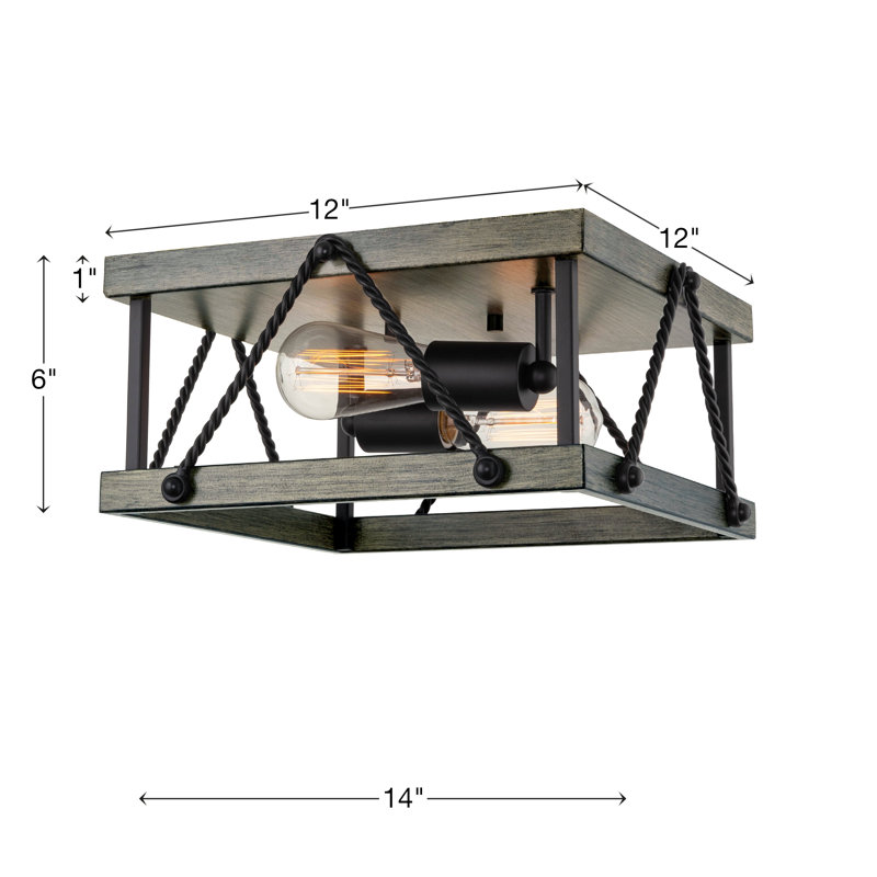 Plafonnier encastré 2 lumières Kira Home Keating