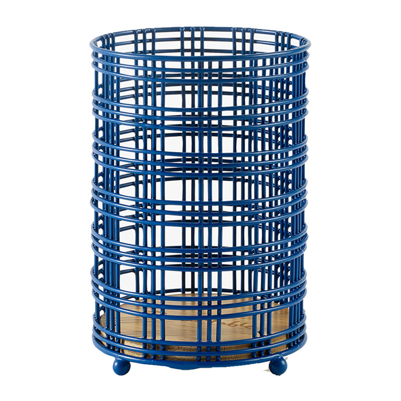 Bamboo Round Utensil Storage Set