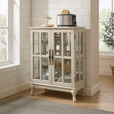 Armoire de rangement avec bande lumineuse RVB en couleur et 2 tablettes réglables