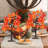 Fall Decorations For Home, 2 Pack 24”/2FT Lighted Fall Maple Leaves Tree With Warm White Leds Autumn Decor, Pumpkin Lampshade, Pine Cone, Acorn Ornaments Battery Powered Timer For Thanksgiving