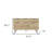 47" Natural Four Drawer Double Dresser
