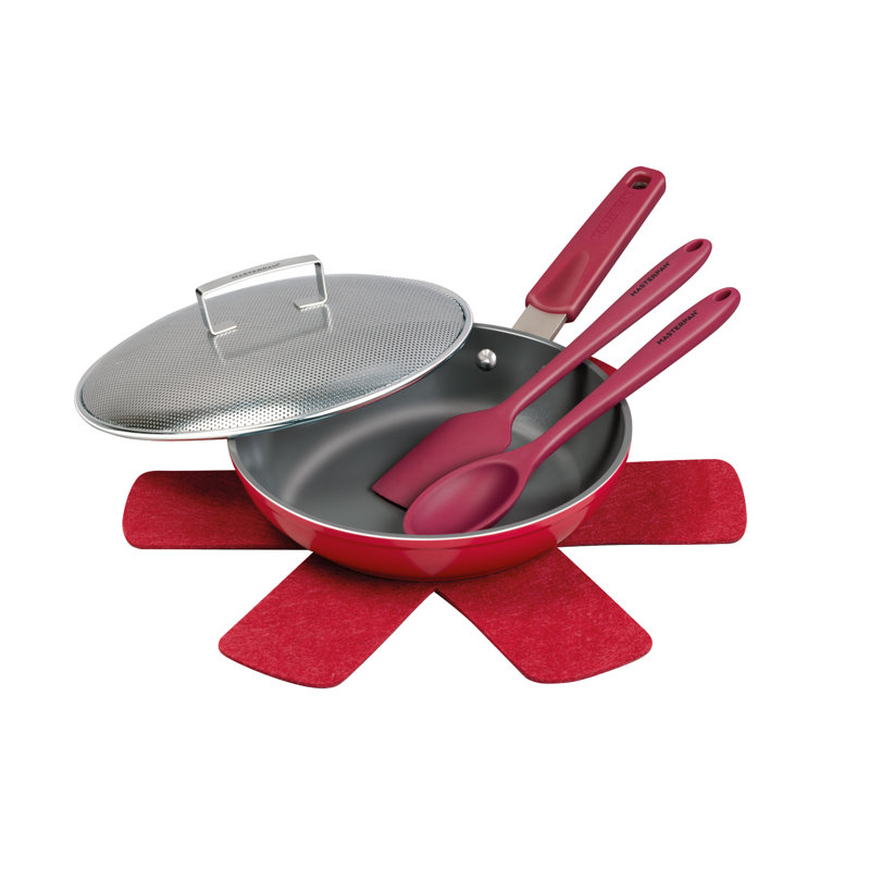 MasterPan Inc. 0,9 po Poêle à frire antiadhésive en aluminium, Betterave