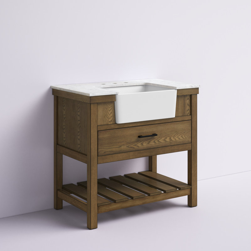 Ensemble de meuble-lavabo simple 36 po Booneville, Bois flottant