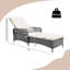 Coussin inclinable Costway Pe Rattan-112290068-123185678
