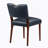 Midnight Blue Faux Leather Dining Chair - Set Of 2