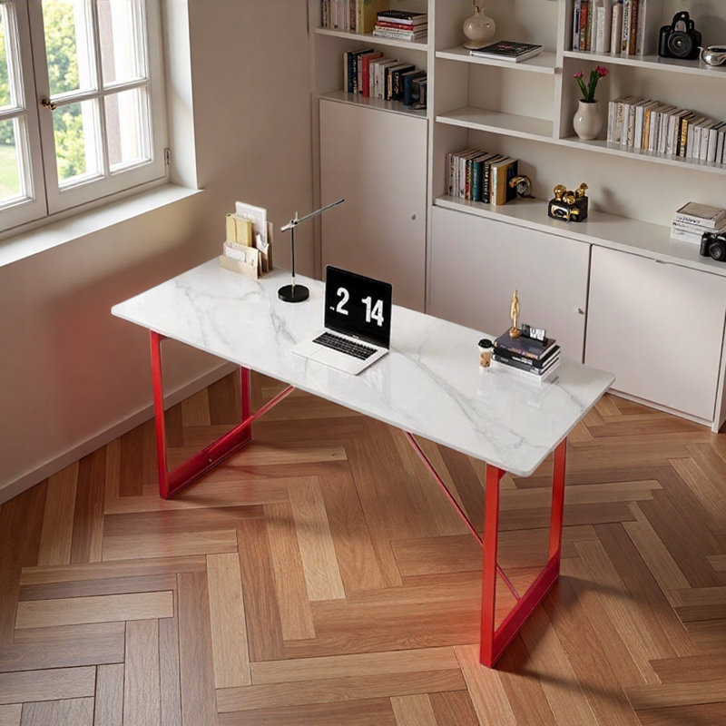 Bureau d'écriture Modern Light, H 29,52 po x l 55,11 po x P 31,49 po, Rouge