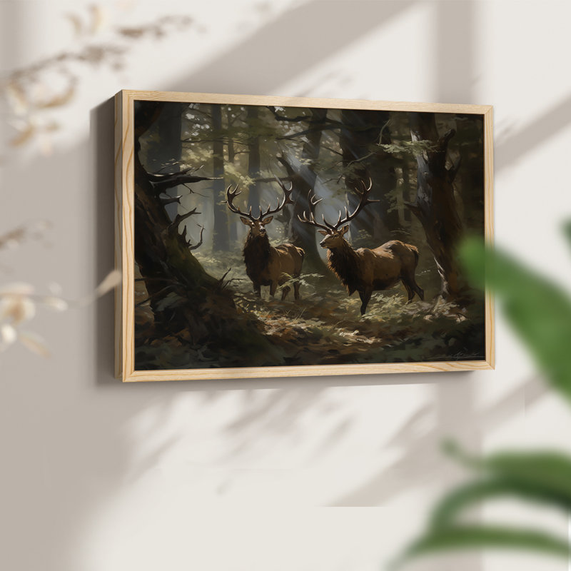 Faune, série III - Reproduction encadrée - Restickable, H 8 po x l 10 po, Naturel
