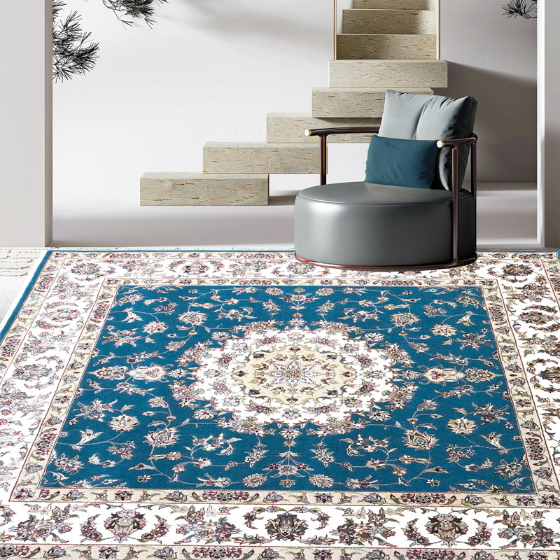 Intricately Oriental Area Rug, Round 4'
