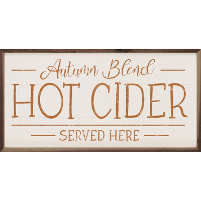 Autumn Blend Hot Cider Served Here Orange