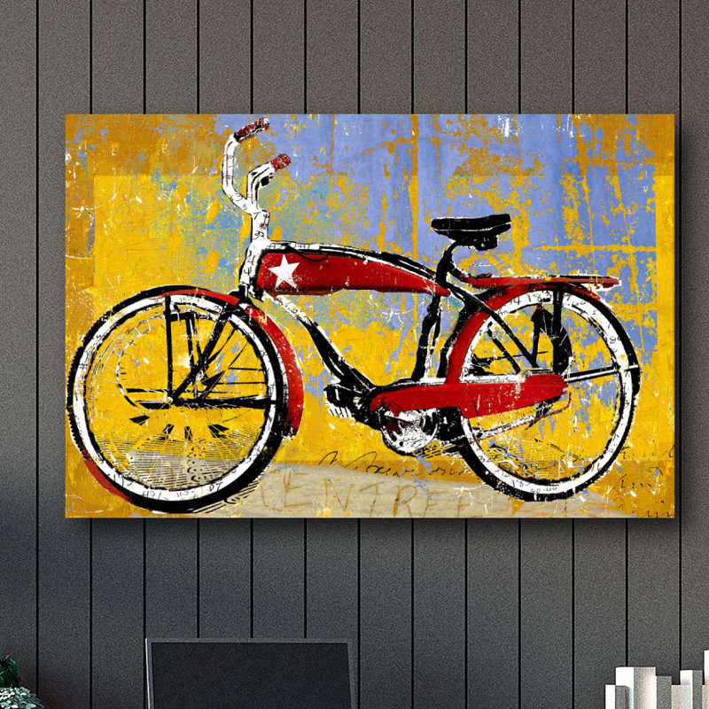 « bicycle cruiser », reproduction sur toile tendue
