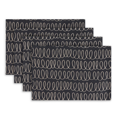 Loop And Dot 100% Cotton Rectangle