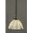 Stem Hung Mini Pendant With 7" Gold Ice Glass-32464582