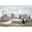 Mobilier de chambre à coucher contemporain avec tête de lit à finition UV et tête de lit taupe clair 1pc-1112409135