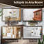 Wood Wall Organizer with Mail Storage