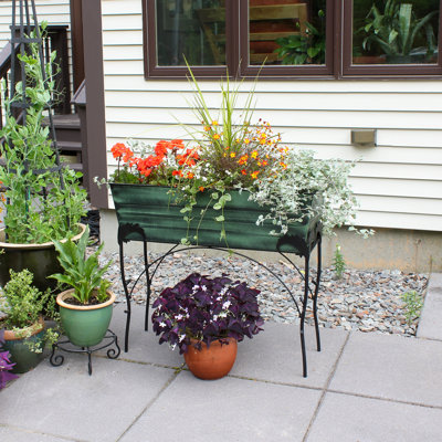Lawrence Hill Metal Elevated Planter
