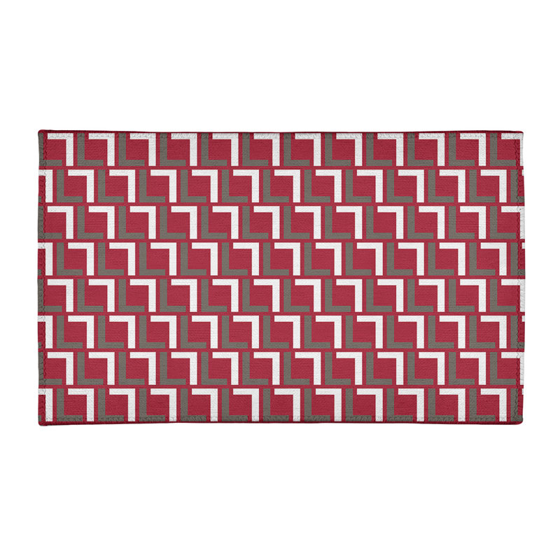 Geometric Indoor Rug, Rectangle 2' x 3'
