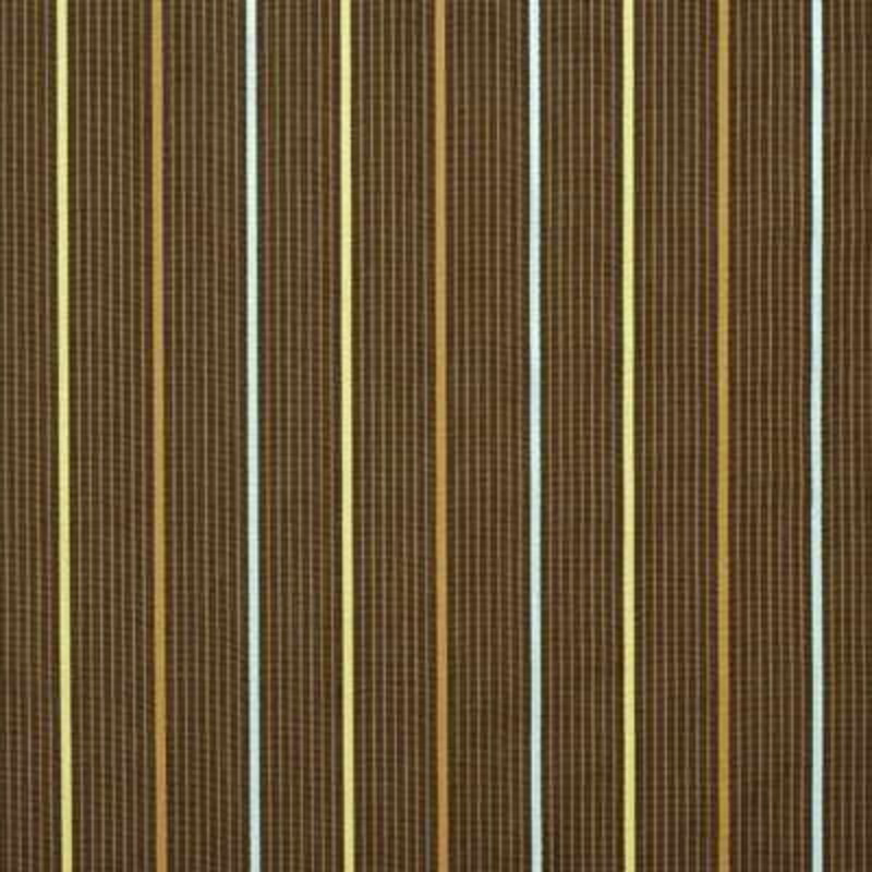 Wolsey Striped Cotton Blend Fabric, Chocolate
