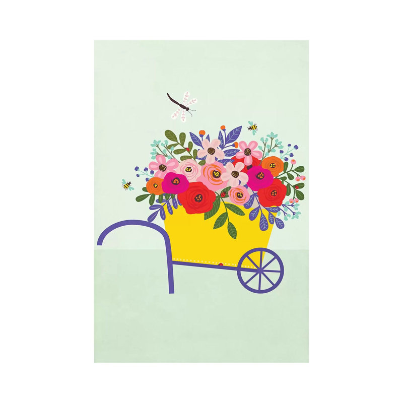 Garden 1 Piece Painting on Canvas, 101.6cm H x 66.04cm W x 1.91cm D, Wrapped Canvas