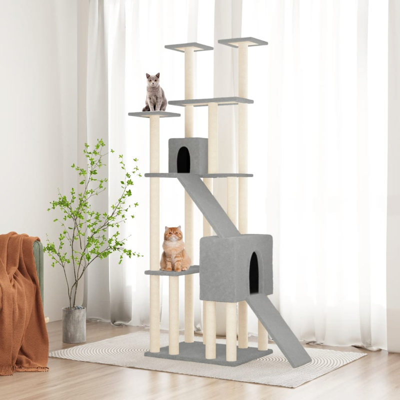 190cm Snell Cat Tree, Dark Grey