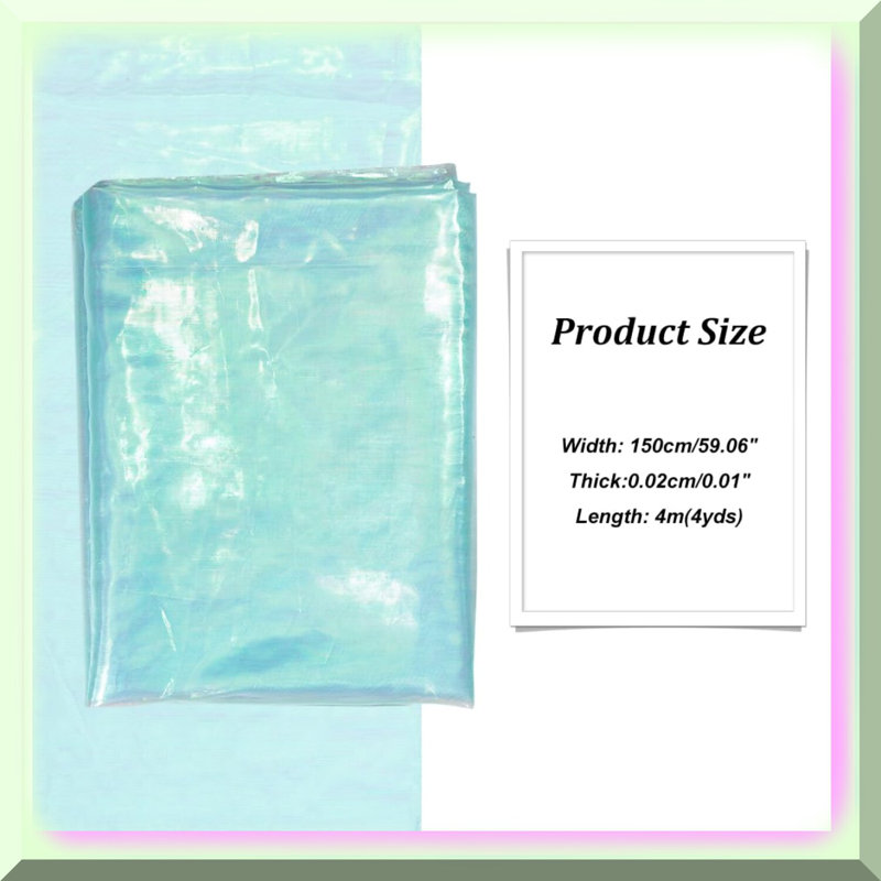 Iridescent Organza Fabric 4.3 Yards