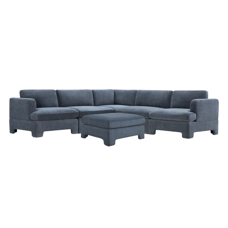  Canapé modulaire rembourré 6 pièces Jolie, Blue