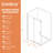48" W x 76" H Frameless Rolling Shower Door Sliding Tempered Glass Shower Door Bathroom Glass Door-101303340