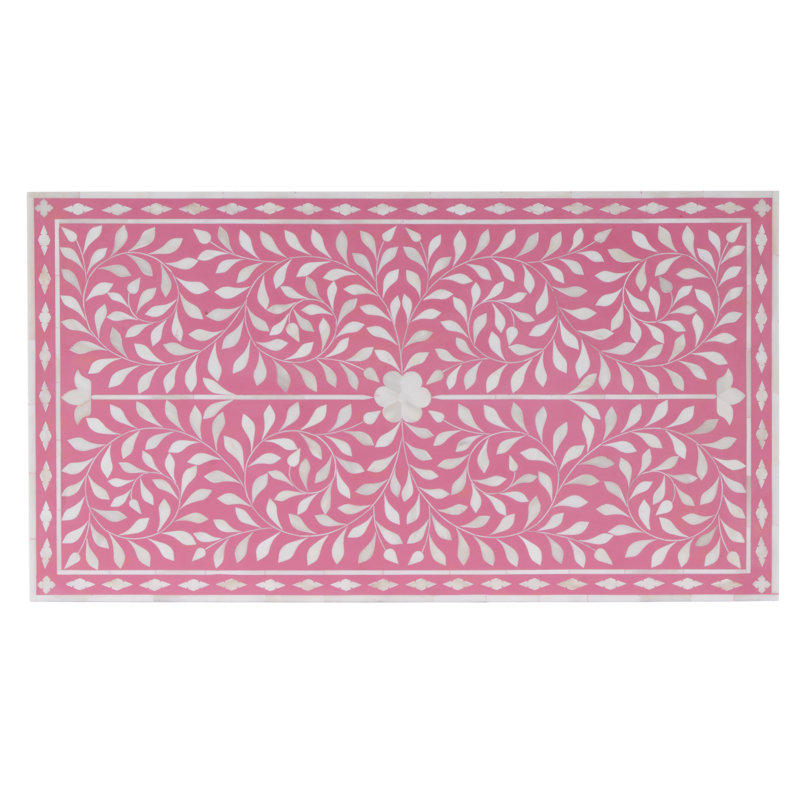 Vivienne Pink Bone Inlay Accent Chest