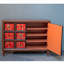 Armoire de rangement pour porte d'entrée à double porte peinte à la main