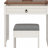 Makeup Vanity Desk with Sliding Mirror & Lights, Farmhouse Glass Top Vanity with Charging Station, 4 Drawers 2 Cabinets Dressing Table Set with Stool-364780581