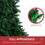 Arbre de Noël artificiel 7 pi et demi, 520 branches, ouverture automatique, base en acier, intérêt