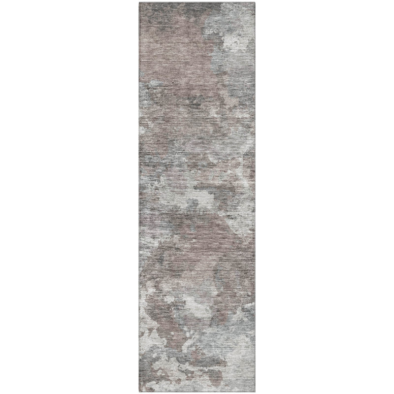 Premium Machine Washable Mouton Abstract Rug, Runner 2'3" x 7'6"