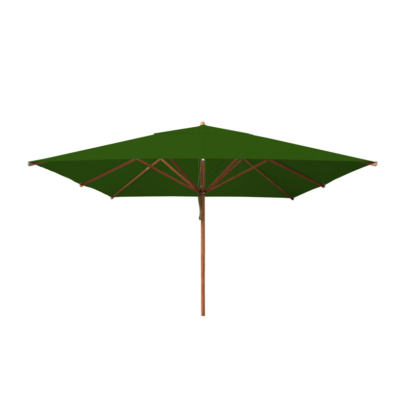 Yadira Market Parasol, Forest Green, 340 cm W x 340 cm D