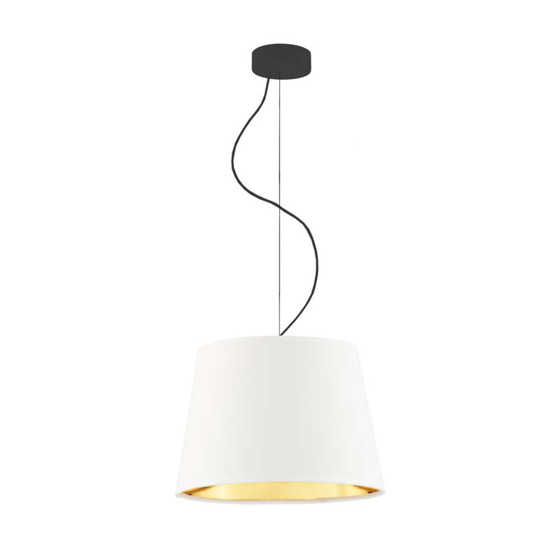 Genti 1 - Light Cone Pendant, White, Black