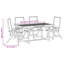 4 - Person Wood Patio Dining Set with Rectangular Table , Cushions Included-101510317