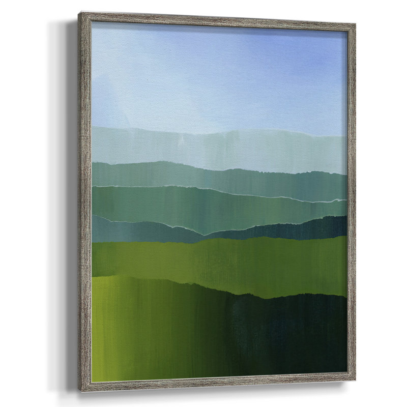 Blue Ridge Fade II Framed Print - Solid Wood, 21" H x 17" W