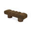 Banc rembourré en bois jaune Sollid-374272219