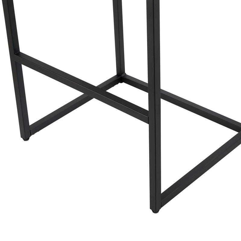 Ensemble de 4 tabourets de bar, tabouret de comptoir moderne en cuir de polyuréthane avec dossier de 27 pouces