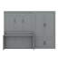 Grand lit escamotable mural avec placard-243791560