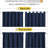 Blackout Curtain Light & Noise Reducing Room Darkening Drapes for Bedroom/Living Room/Kitchen, 2 Pieces-101685631-101685621