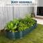 Lit de jardin surélevé extérieur 6x3x1ft avec housse-1759643064