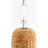 Moby Wicker/Rattan, Metal Table Lamp