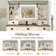 Azraf 47.2"W Farmhouse Large Vanity Dressing Makeup Table with 5 Drawers