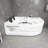 CAYMAN 67" x 47" 2-Person White Whirlpool Bathtub with Dual Pump & Heater