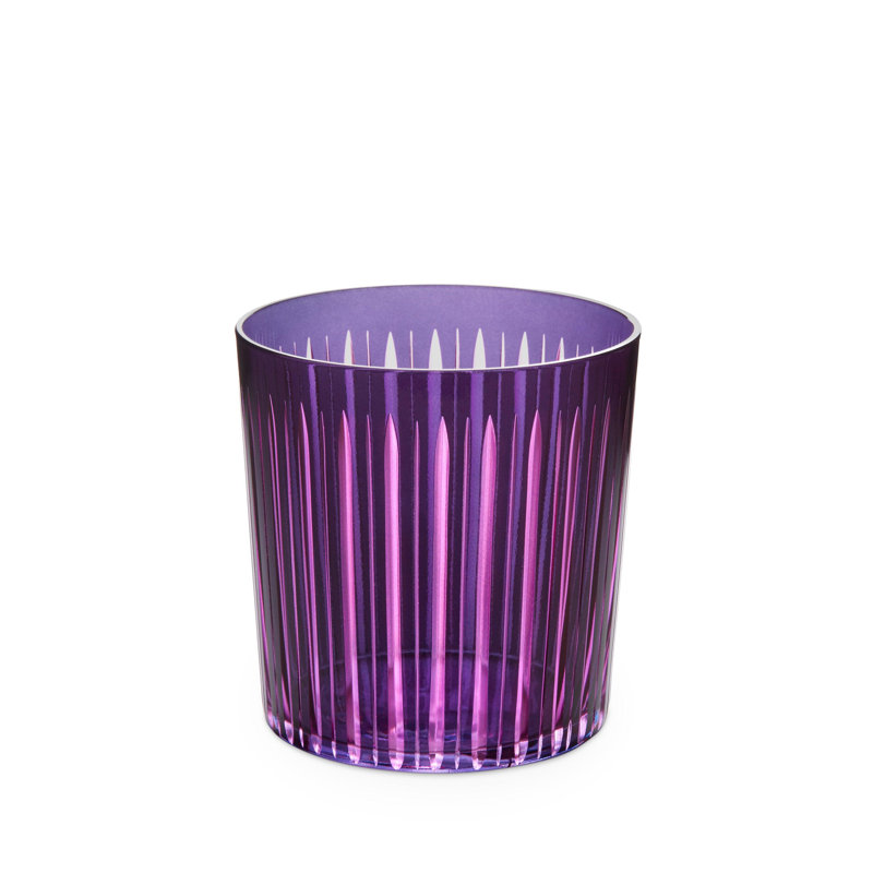 Prism Double Old Fashioned Glasses, Purple, 13 oz.