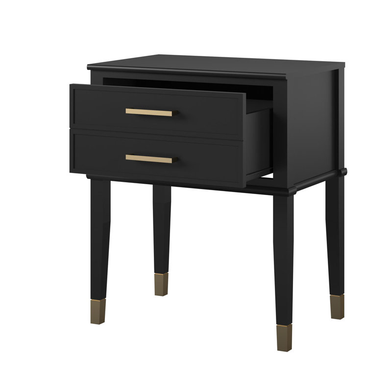 Table de chevet 1 tiroir Westerleigh, Noir